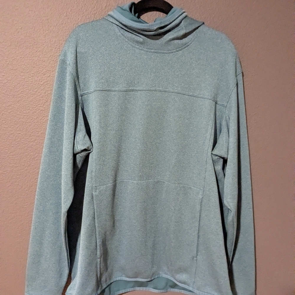 Duluth Trading Co Men's Light Gray Cowelneck Hoodie